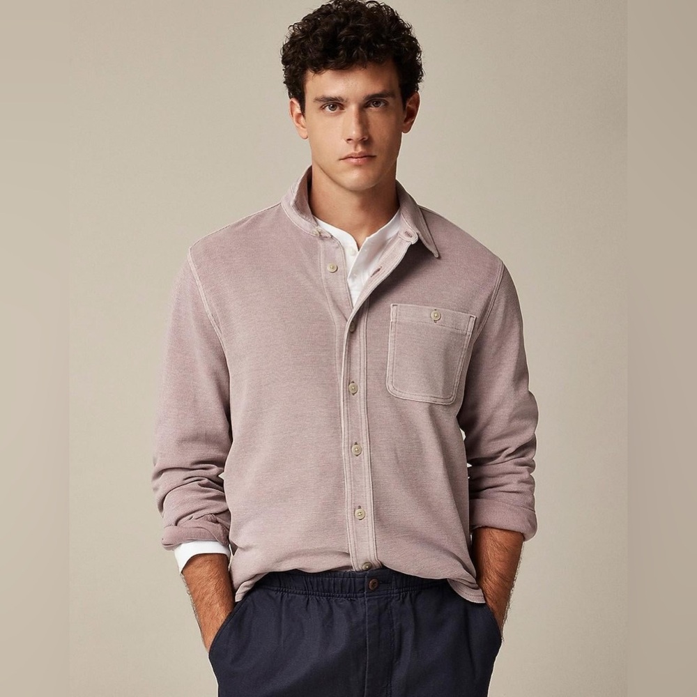 J.Crew NWOT Cotton waffle shirt